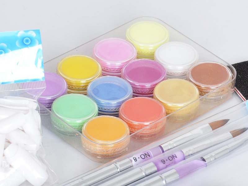 3. Multi-Colored Acrylic Nail Powder Kit - wide 5