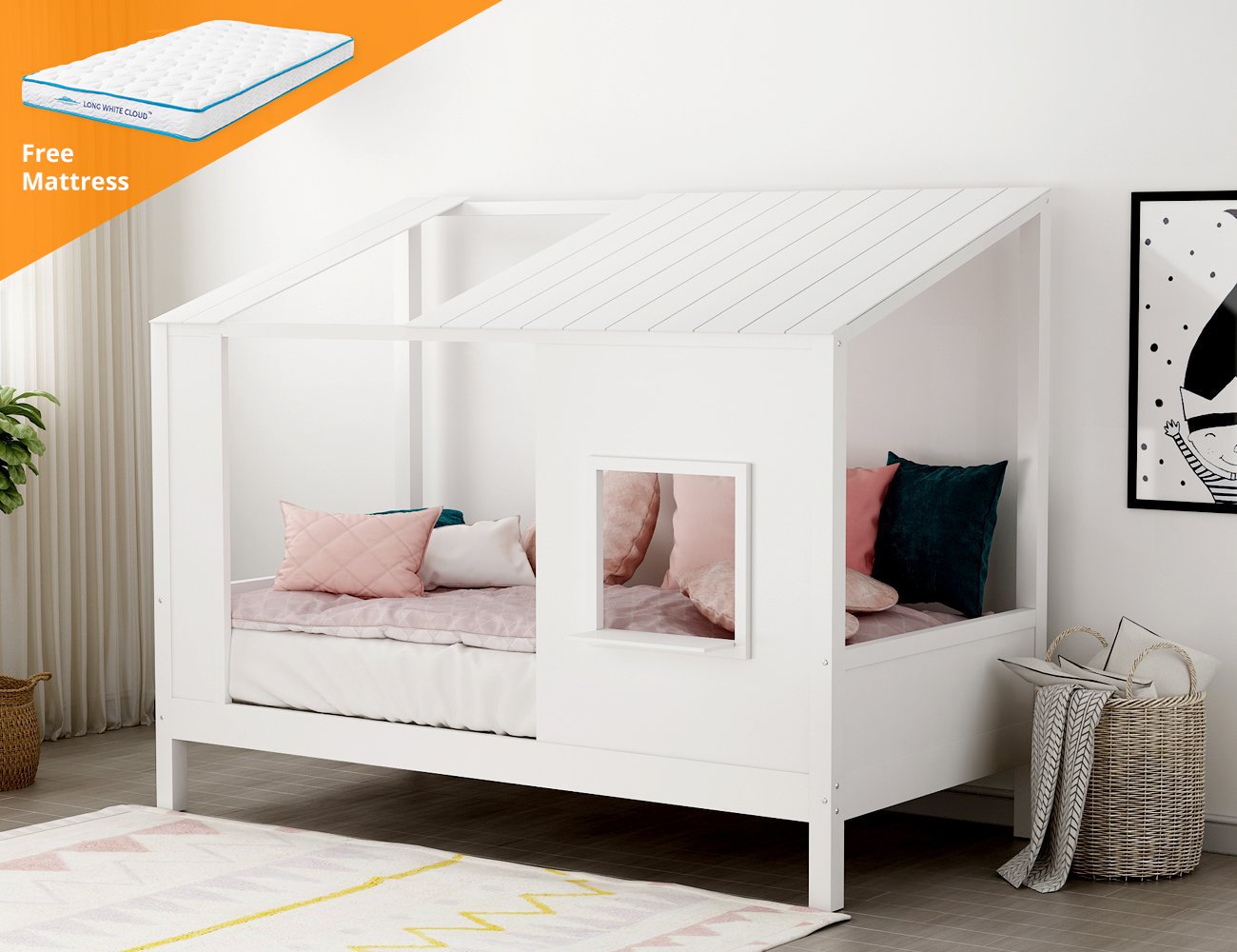 bed frame and mattress set