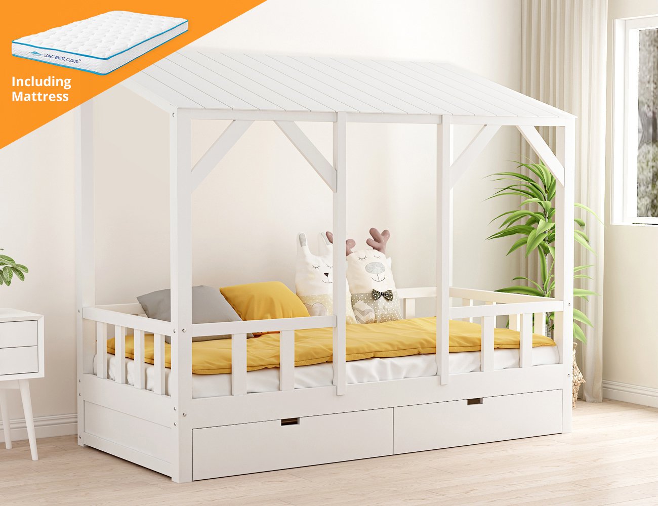 single bed frame mattress set