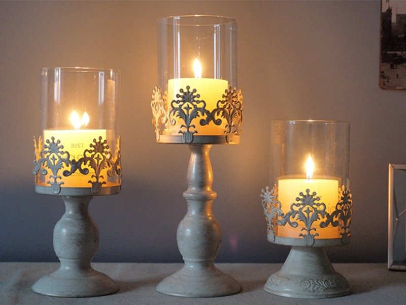 3 x Vintage Style Candlesticks Candle Holders Crazy Sales We have