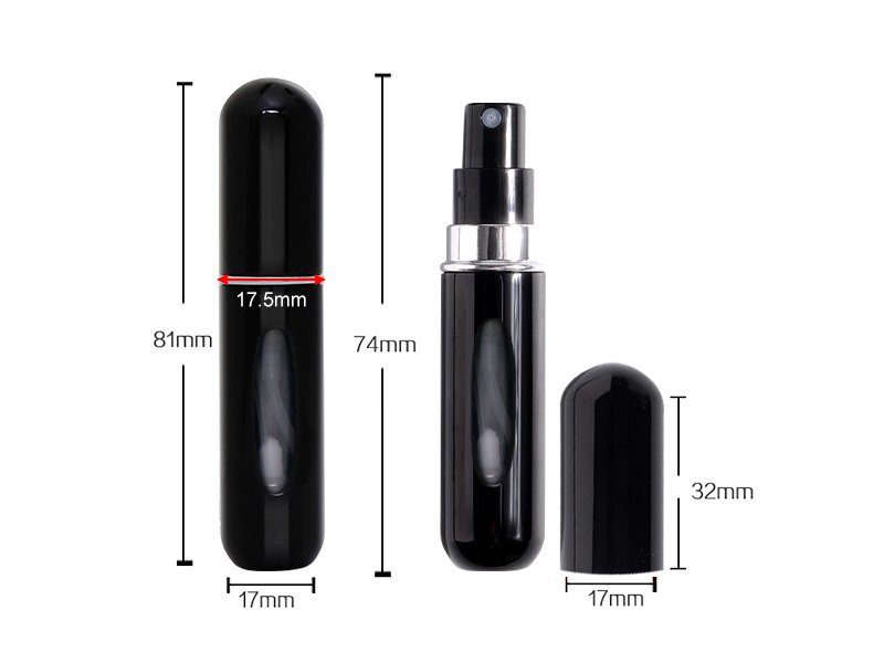 Refillable Perfume Atomizer Bottle 5ml - Black @ Crazy Sales - We have ...