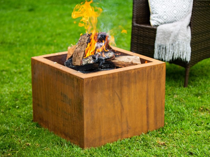 Corten Steel Square Fire Pit Brazier @ Crazy Sales - We have the best ...