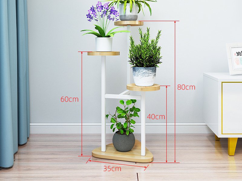 Triangular Flower Stand - White @ Crazy Sales - We have the best daily ...