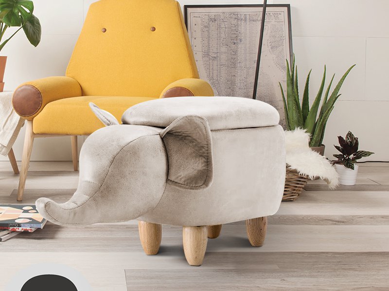 Elephant Design Wooden Sofa Stool For Kids Crazy Sales We have