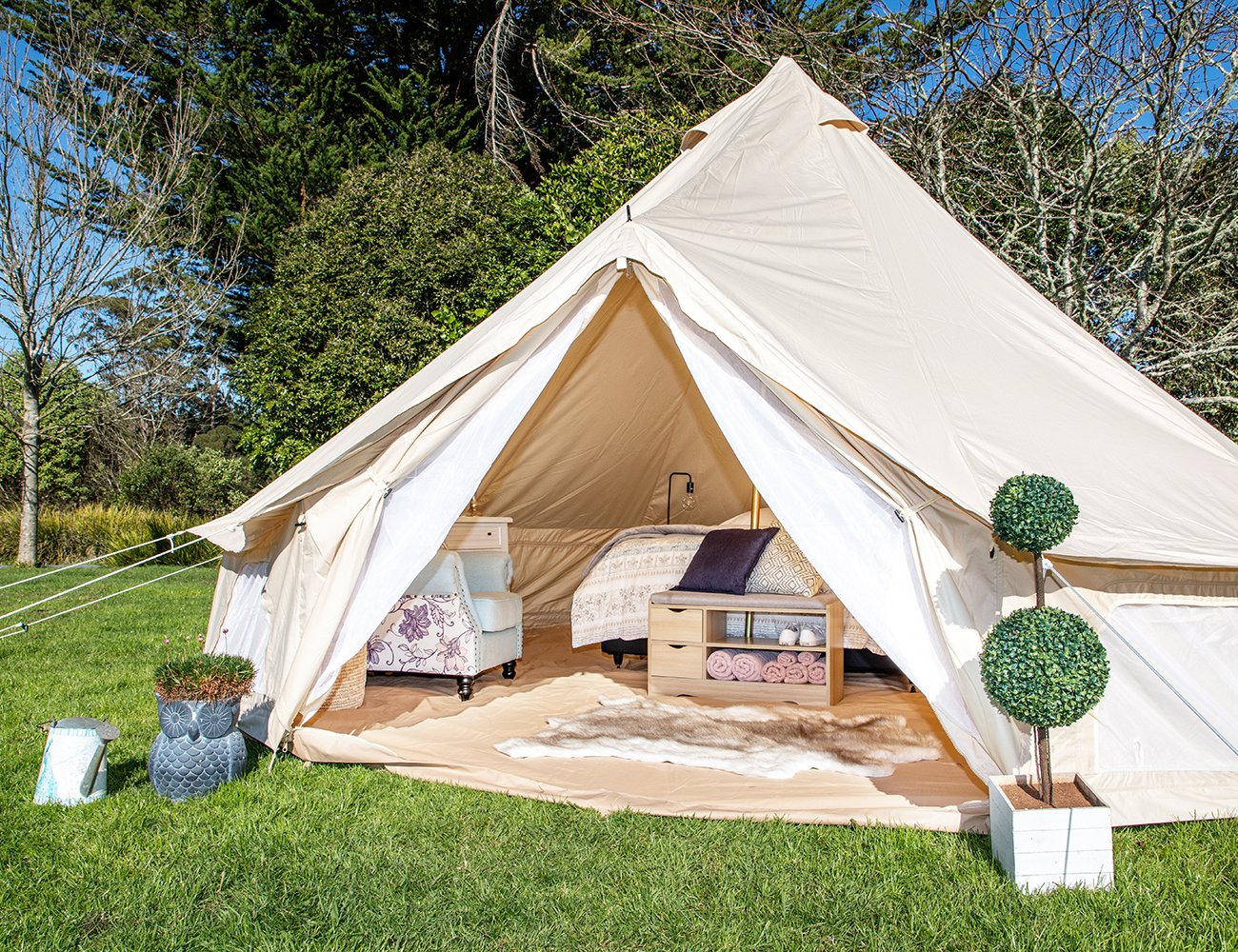 Living Culture 4m Glamping Bell Tent @ Crazy Sales - We have the best ...