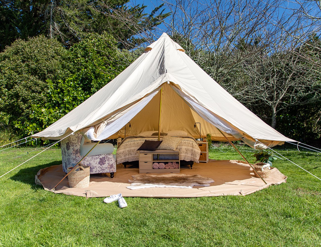 Living Culture 4m Glamping Bell Tent @ Crazy Sales - We have the best ...