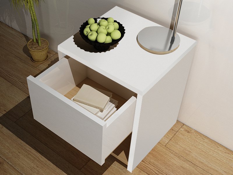 Bedside Table w/ Drawer & Shelf (Fully Assembled) @ Crazy Sales - We