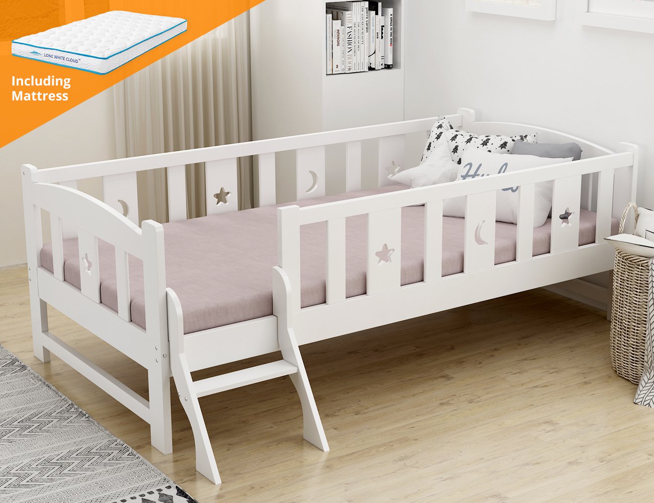 child single bed with mattress