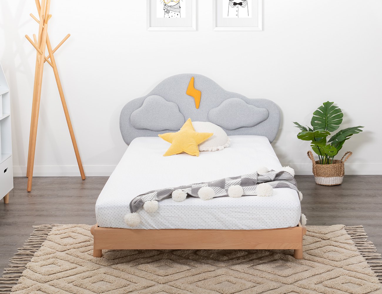 Cloud Bed Frame (KS) + Bedside Table @ Crazy Sales - We have the best