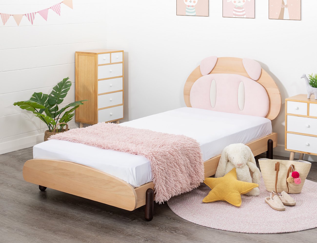 Pig Bed Frame (S) + Bedside Table @ Crazy Sales - We have the best ...